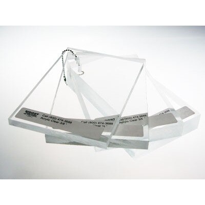 .236/" x 12/" x 12/" Clear PETG Plastic Sheet Co-Polyester